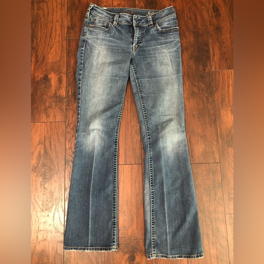 Silver Suki Western Glove Works Jeans